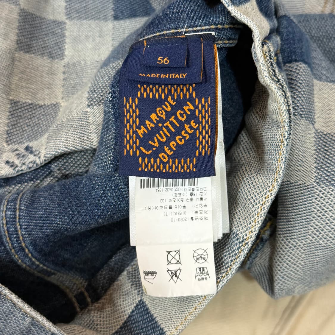 [리오브] 루이비통 X 퍼렐 다미에 클래식 데님 트러커 자켓 상품이미지5