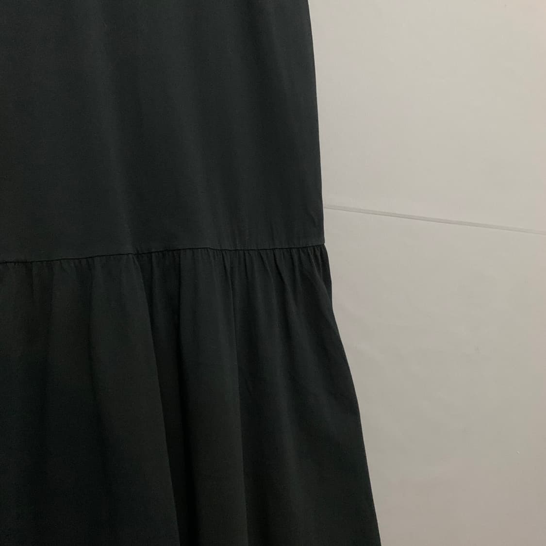 S COS 코스 플레어 라운드 반팔 롱 원피스 상품이미지3