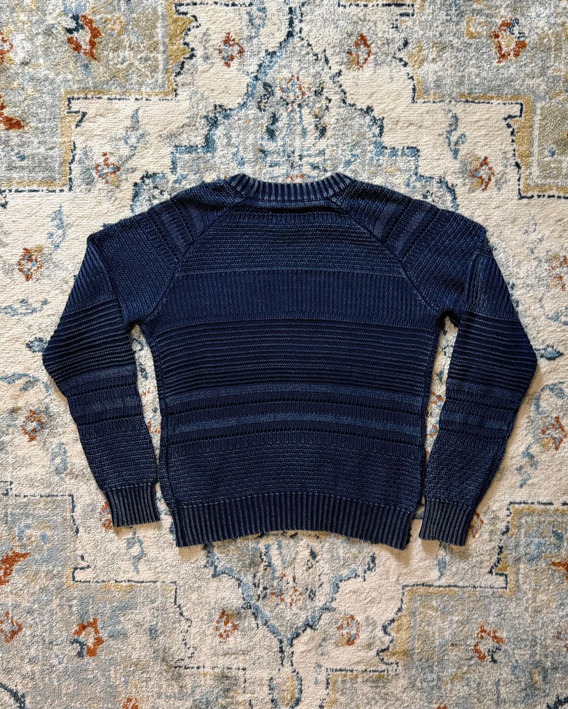 80s DUFFER 헤비코튼 워싱 니트 상품이미지3