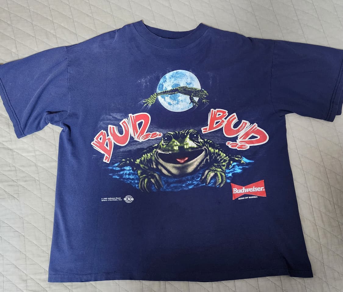 [XL] 90s 버드와이저 프로모 빈티지 티셔츠 상품이미지1