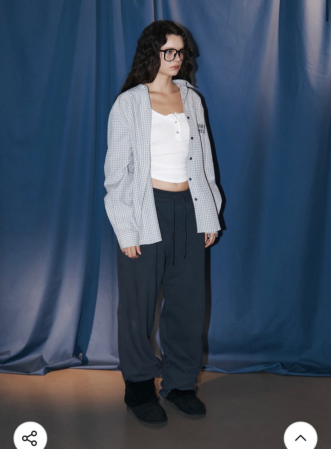 (새상품, 택O) 플리즈노팔로우 체크셔츠 Taryn Patch check 상품이미지3