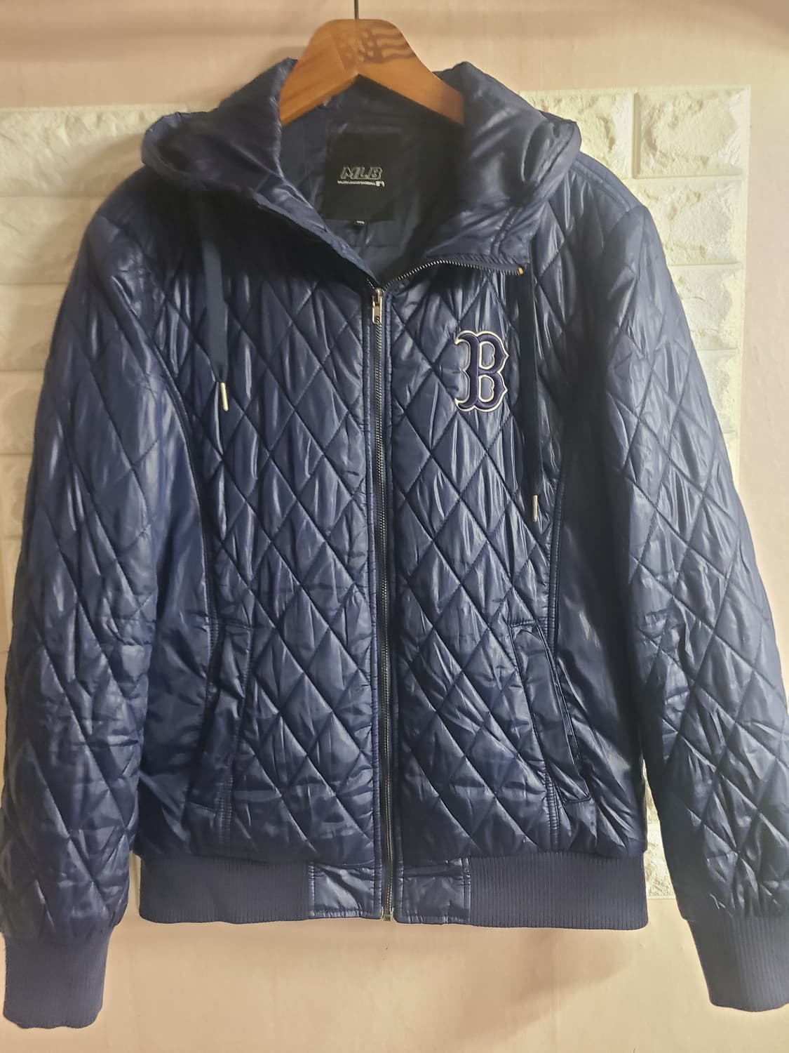 MLB 보스턴 퀼팅 후드 패딩 점퍼(100) 상품이미지1