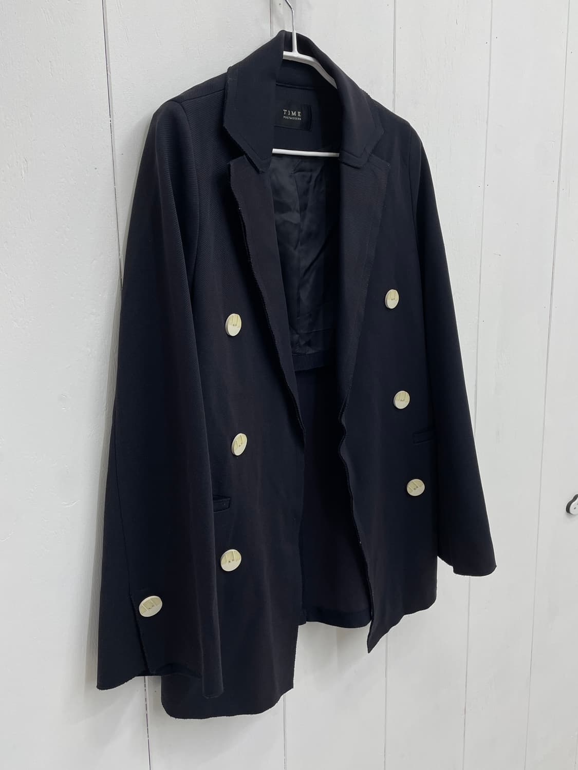 타임 포스트모던 더블 버튼 자켓 세미루즈핏 상품이미지2