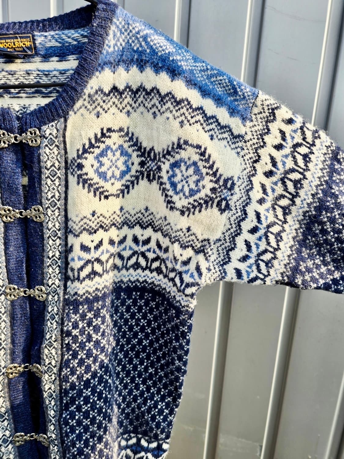 유럽 노르딕스웨터 가디건 by woolrich 상품이미지3