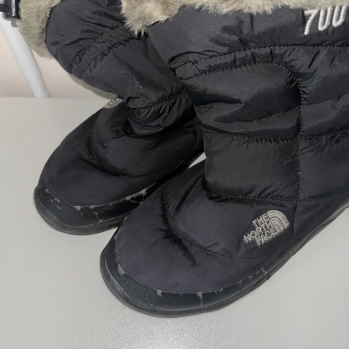 (하자 있음) 빈티지 노스페이스 패딩 부츠 250 상품이미지3