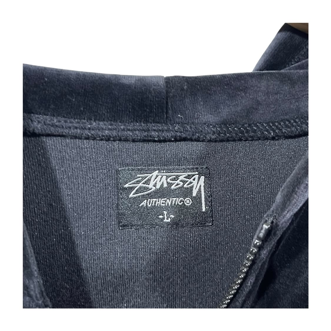 [STUSSY] 00s 스투시 벨로어 올드 후드집업 상품이미지5