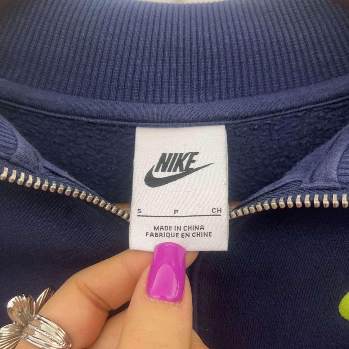 나이키 올드스쿨 스트릿 반집업 크롭 맨투맨 S C07198 상품이미지5