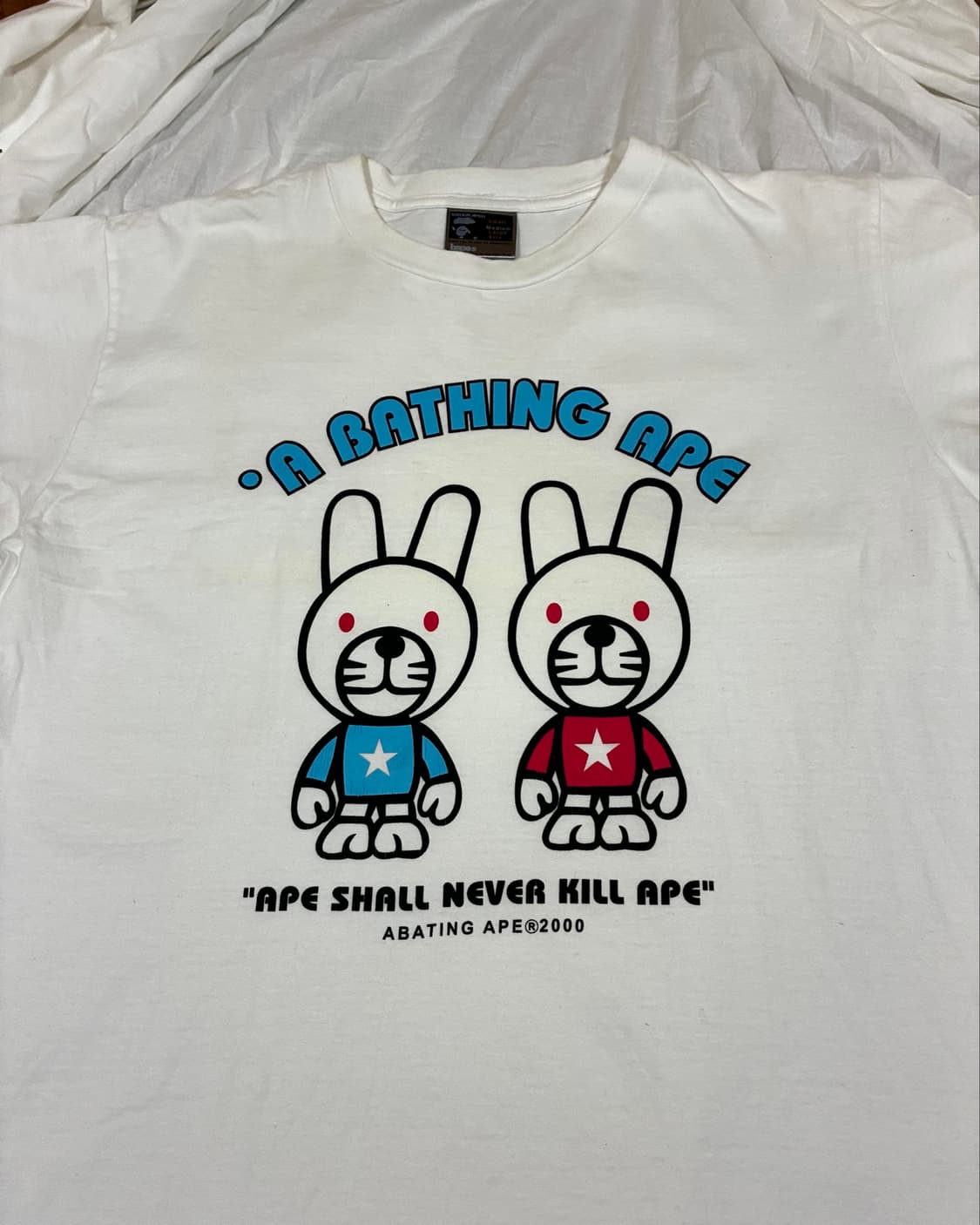 베이프 샤크 네버 킬 에이프 베이비 밀로 래빗 티 상품이미지2