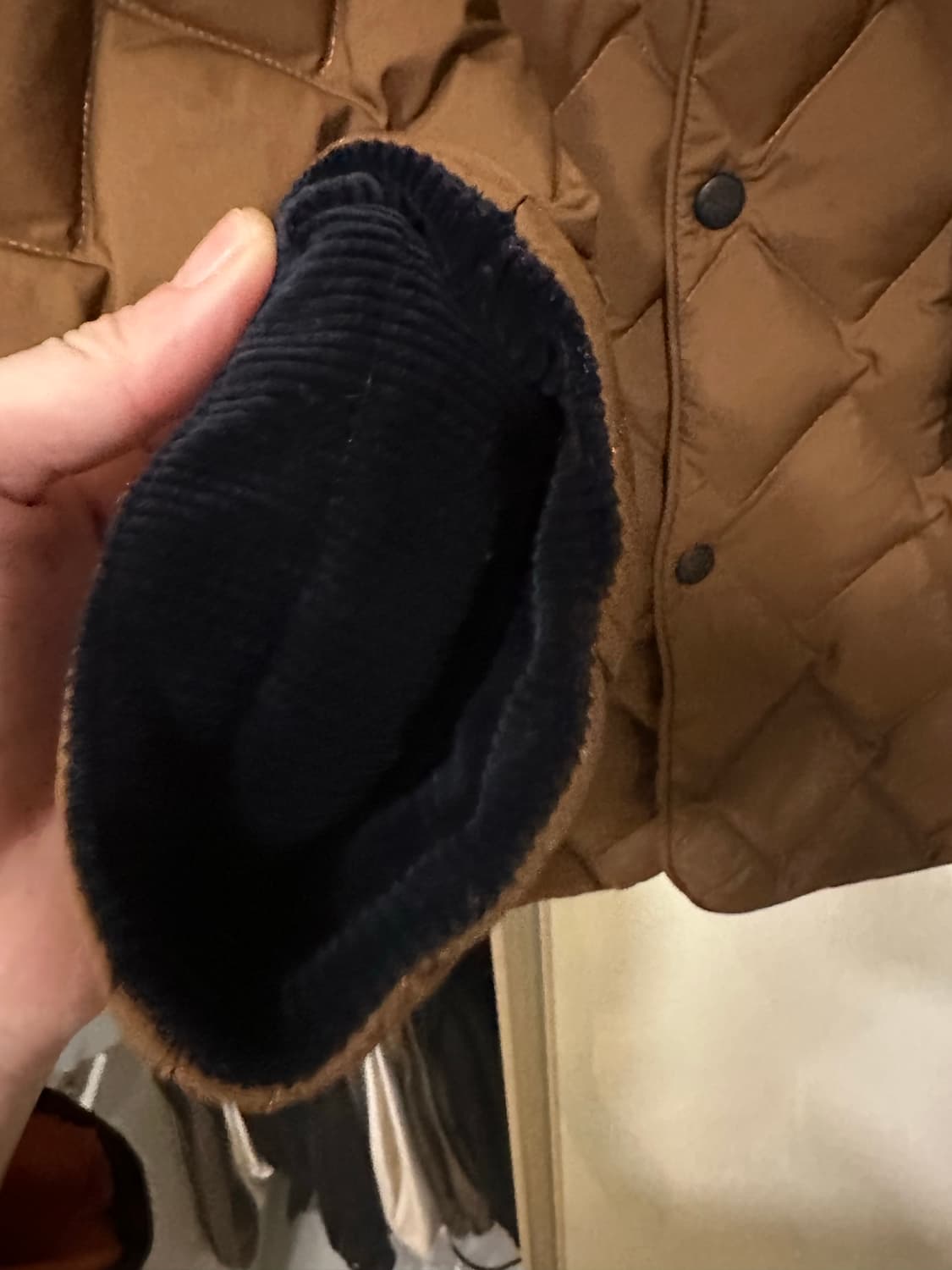 바스통108 퀼팅자켓 브릭 컬러 m 상품이미지4