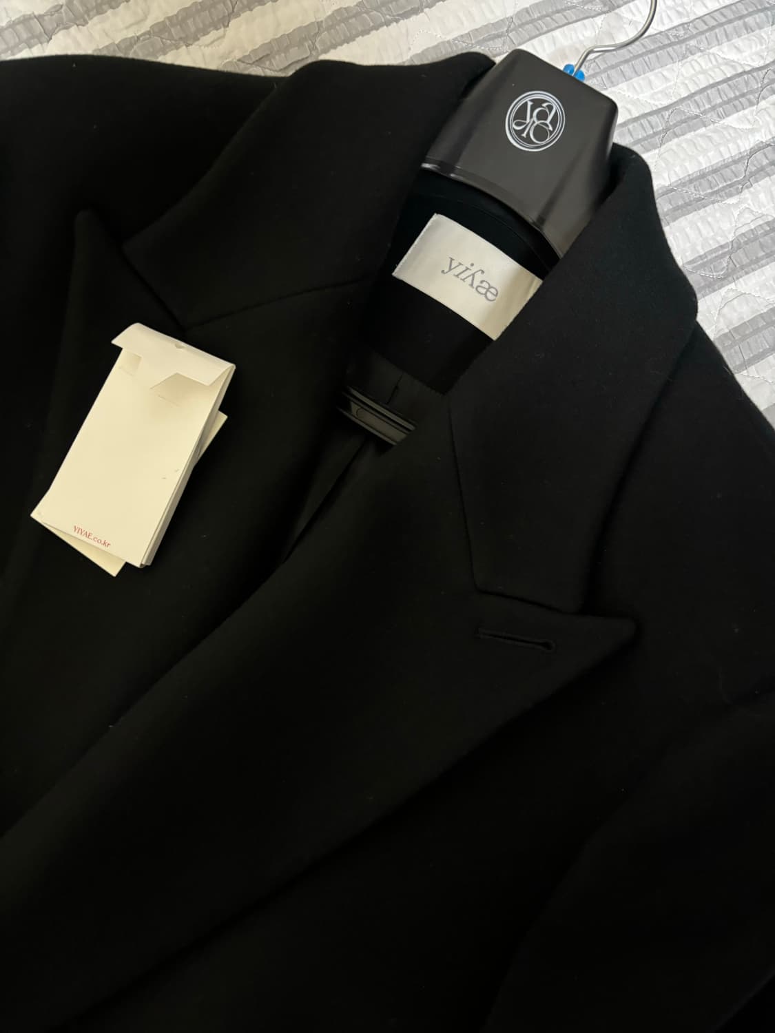 Yiyae 더블 코트 블랙 상품이미지3