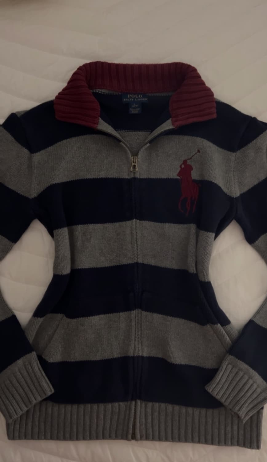 빅포니 니트 집업 상품이미지1