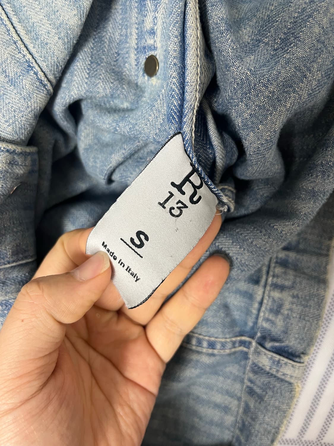 R13 데님 커버올 워크 자켓 상품이미지7