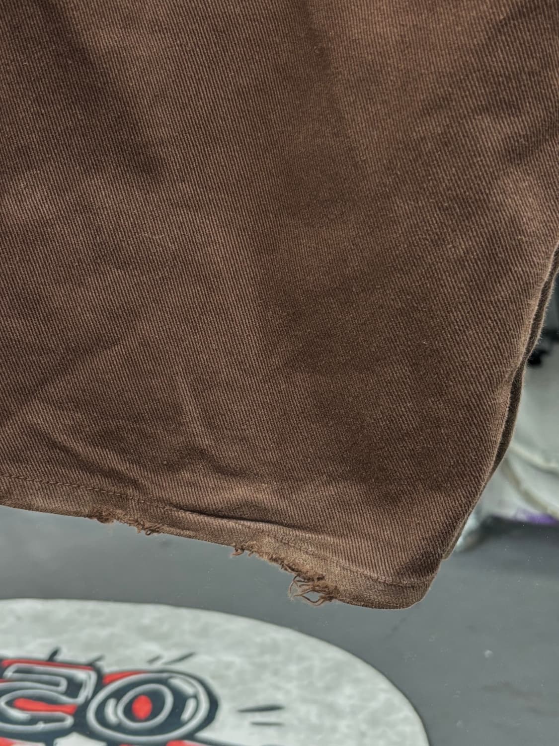 VTG 브라운 더블니 코튼팬츠 상품이미지7