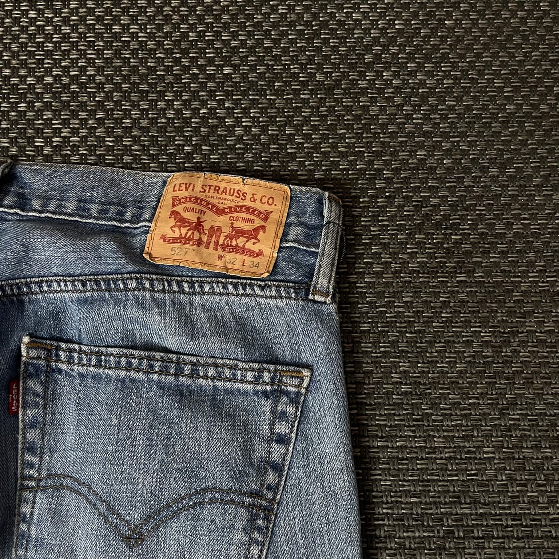 (32) 리바이스 527 32X34 워싱 데님 팬츠 상품이미지7