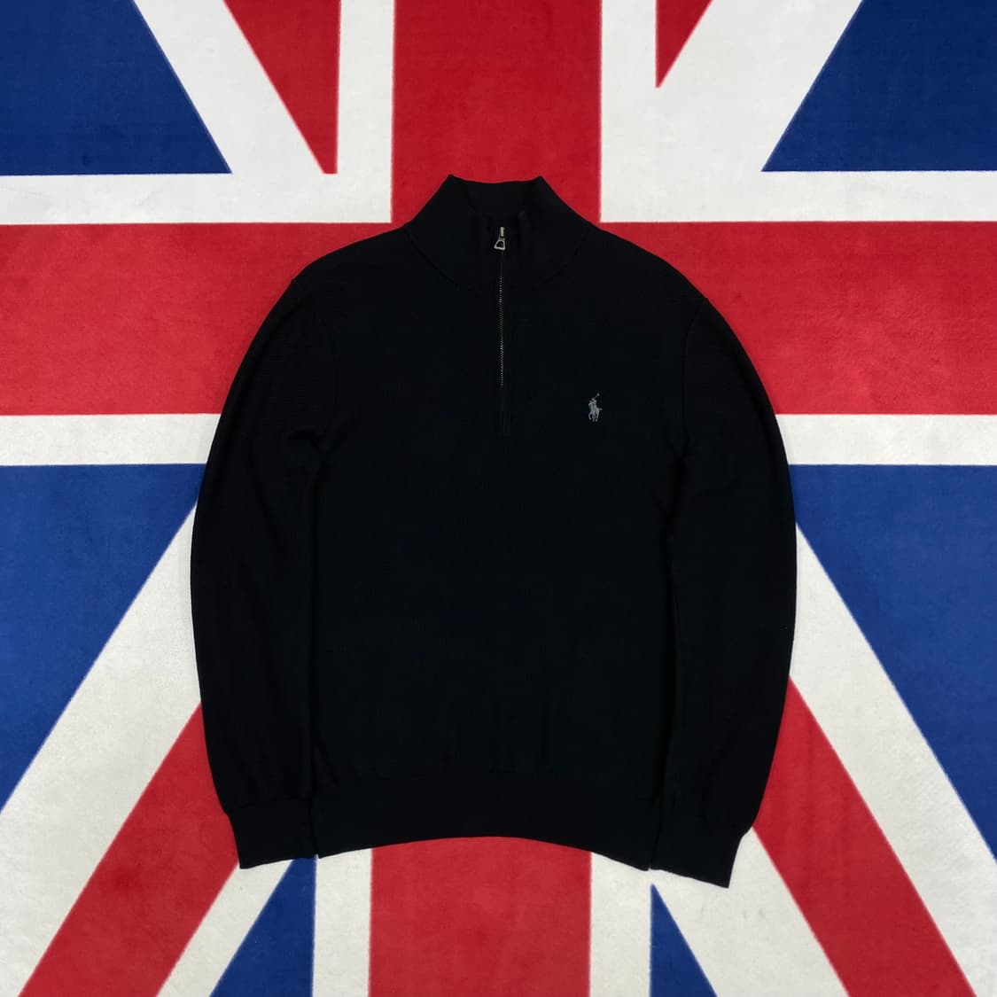 폴로 반집업 니트 S  상품이미지1