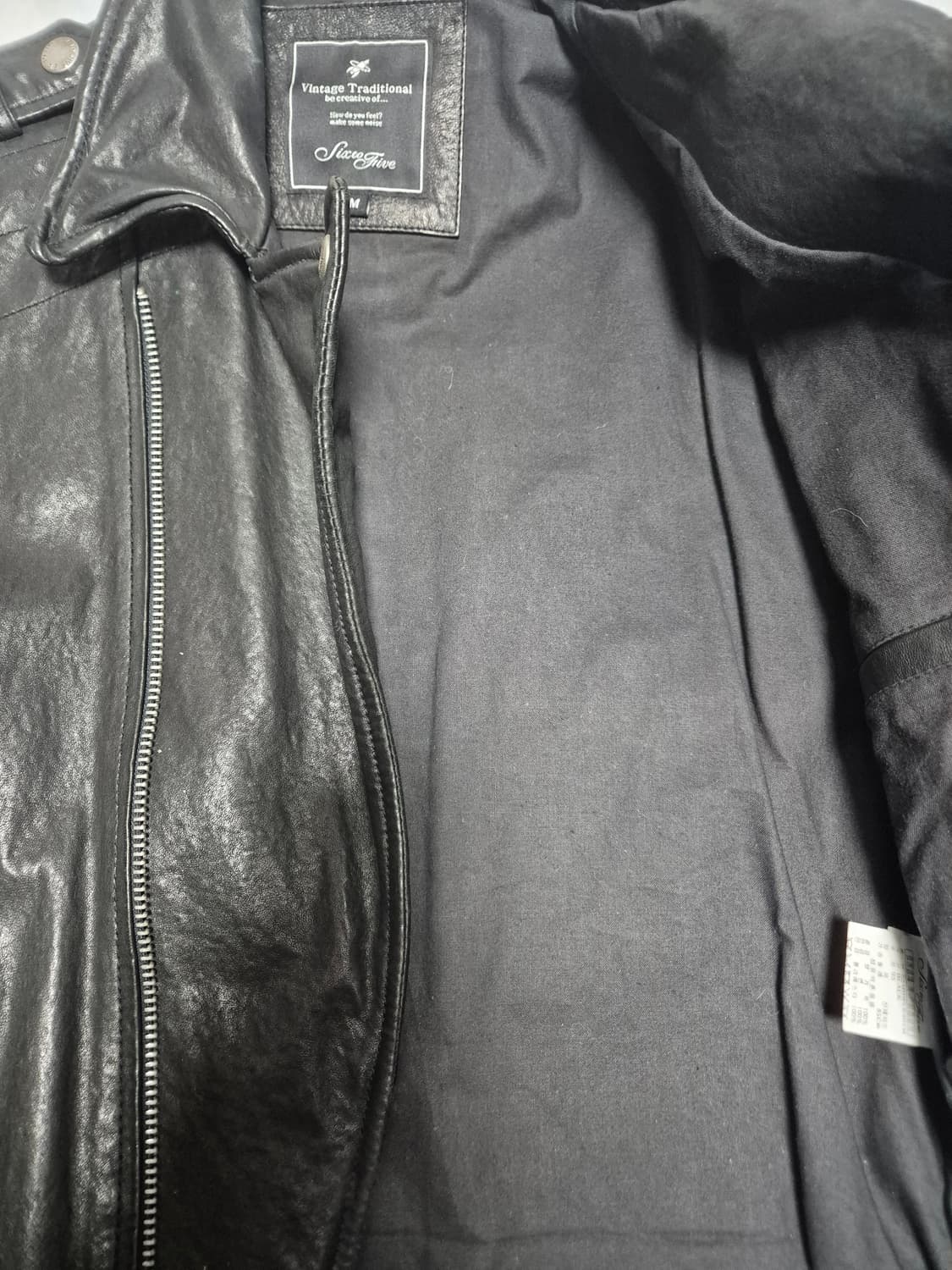 SixtoFive 빈티지 양가죽 라이더 가죽자켓 상품이미지4