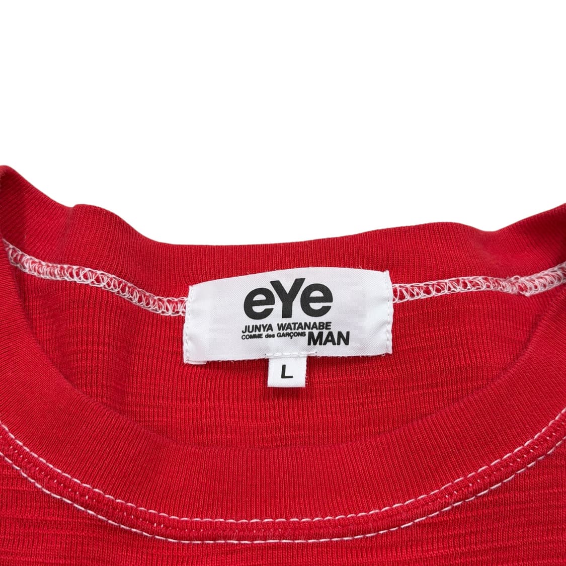 준야와타나베 꼼데 스티치 레드 롱슬리브 긴팔 L 상품이미지3