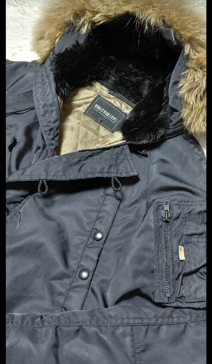 일본 WORLD WIDE LOVE! N3B 야상 패딩 자켓 M 상품이미지4