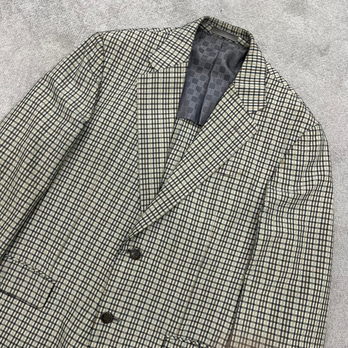 39R 지방시 체크무늬 블레이저 자켓 상품이미지2