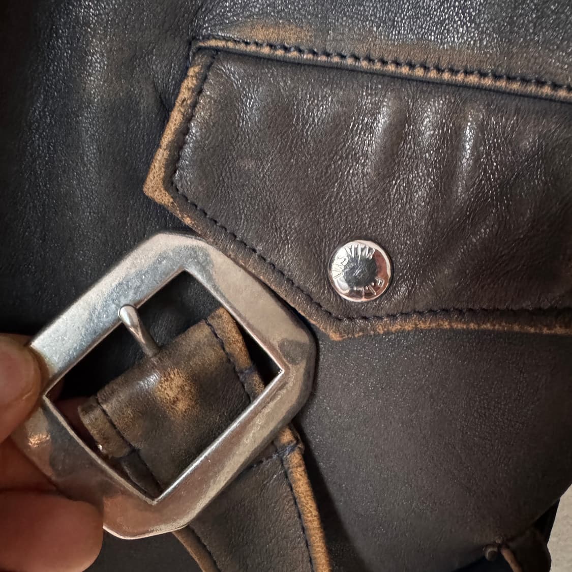 XL) 비즈빔 Strabler antique rider jacket 상품이미지4