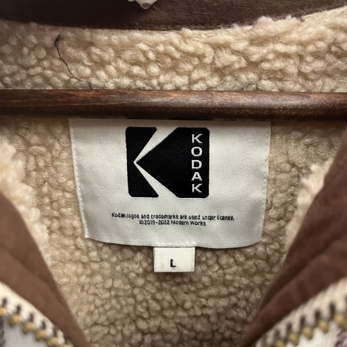 코닥 빈티지 캐주얼 컨트리 체크 울 모직 자켓 L C10147 상품이미지5