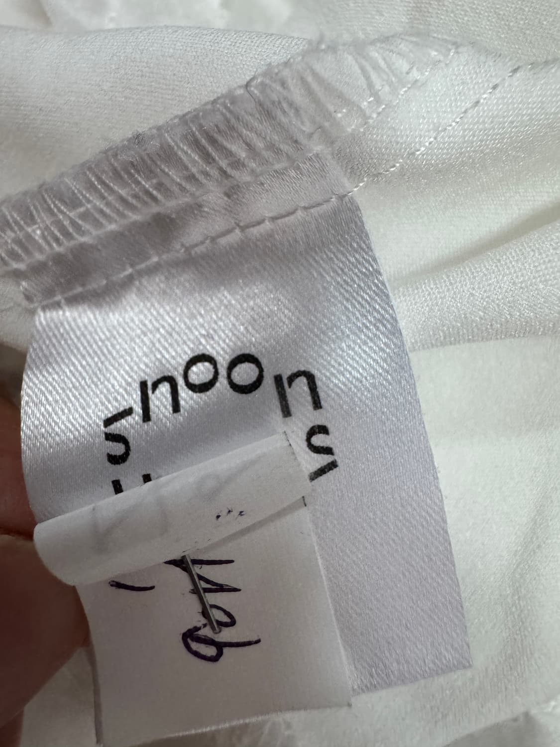 여성 시눈 sinoon 화이트 레이스 블라우스 반팔 셔츠 상품이미지5