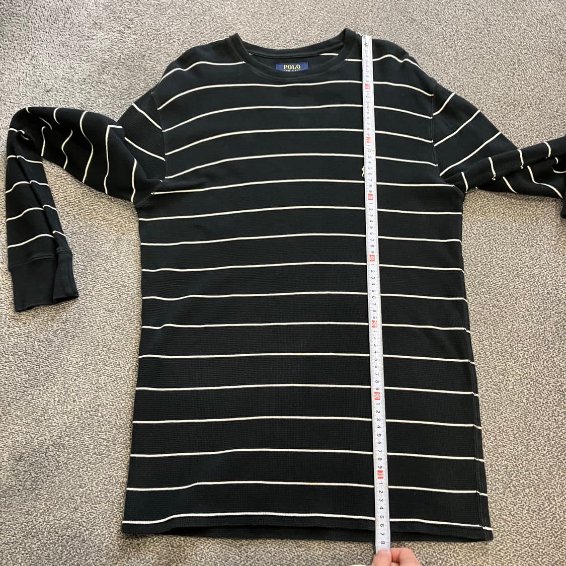 399 폴로 스트라이프 와플 롱슬리브 상품이미지5