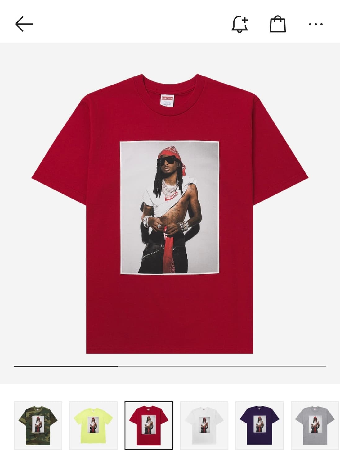 슈프림 플레이보이 카티 티셔츠 레드 상품이미지1