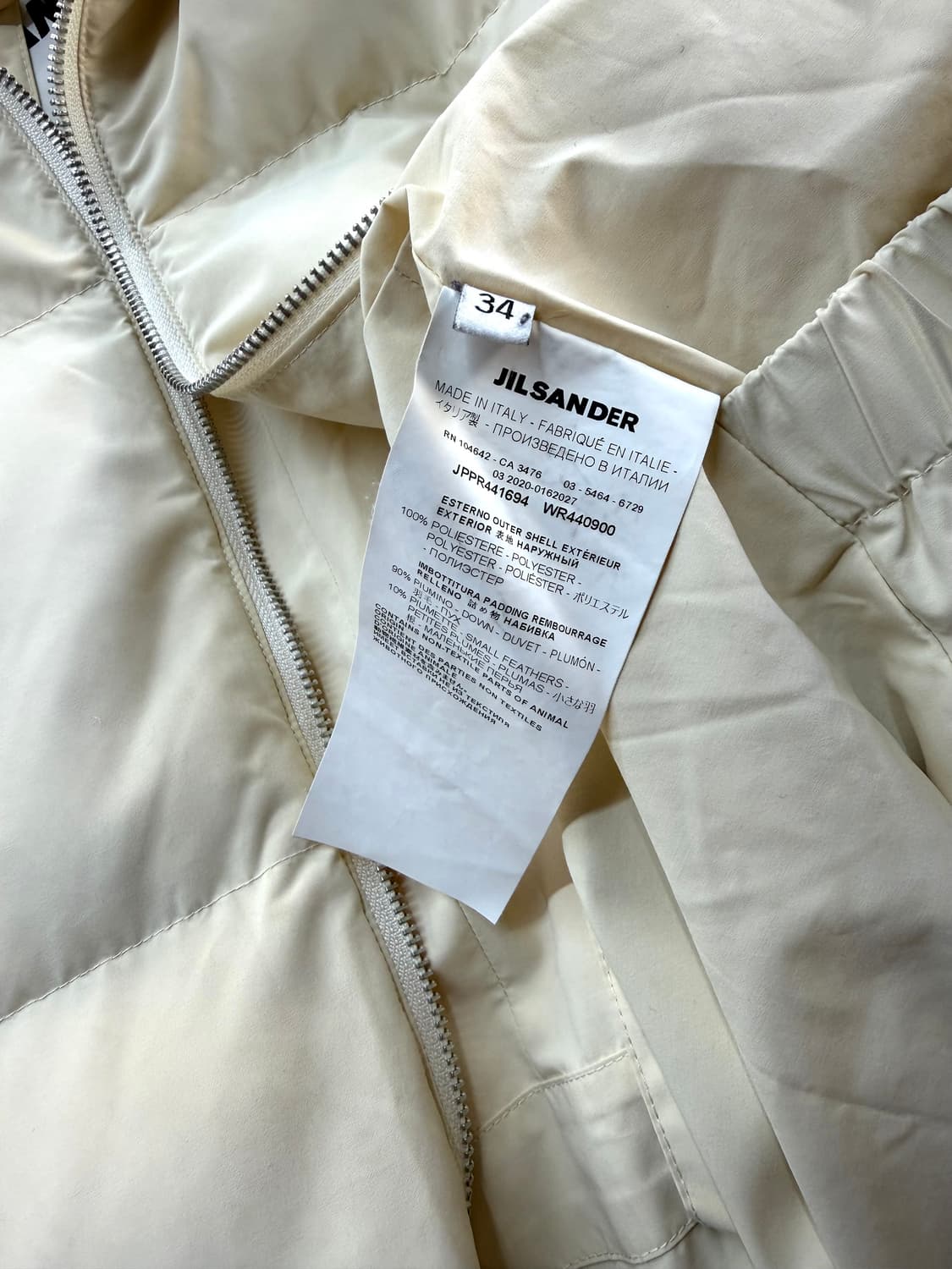 34/ 질샌더 2020 퀄팅 다운 후디드 스탭 롱패딩 상품이미지10