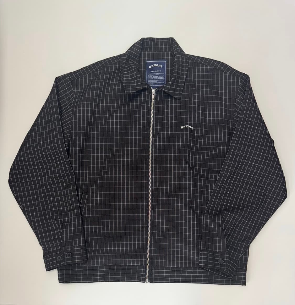 위캔더스 21ss 윈도우 체크 집업 자켓 L 상품이미지1