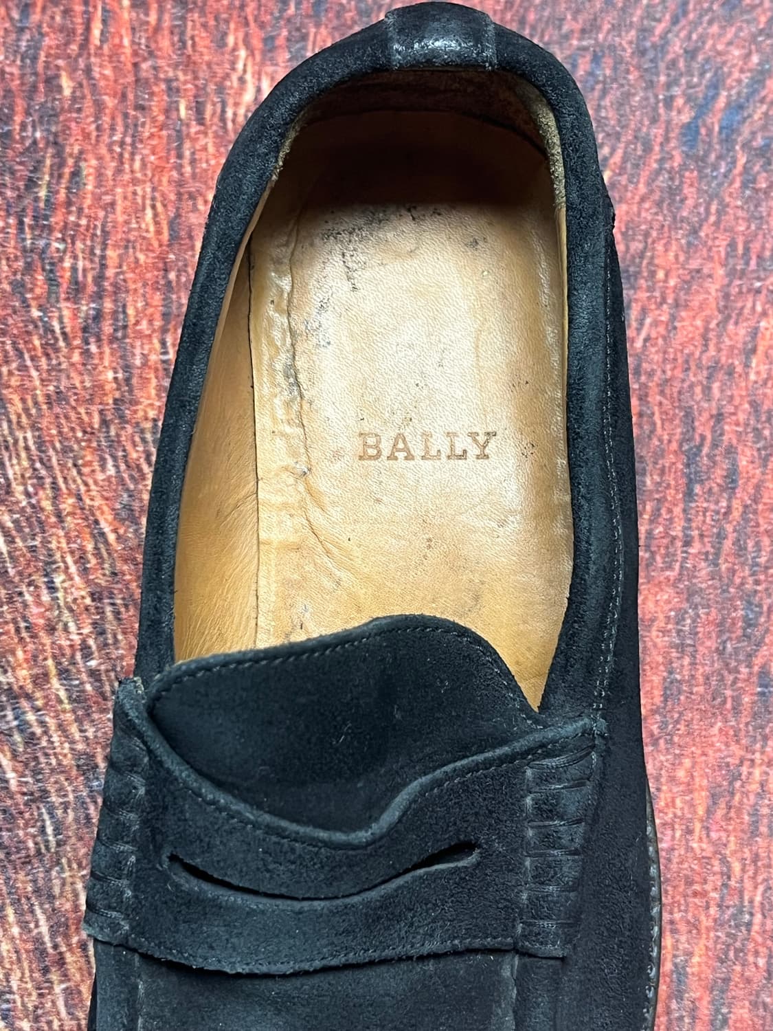 [7] 발리 SPIEZ 스웨이드 블랙 페니로퍼 상품이미지5