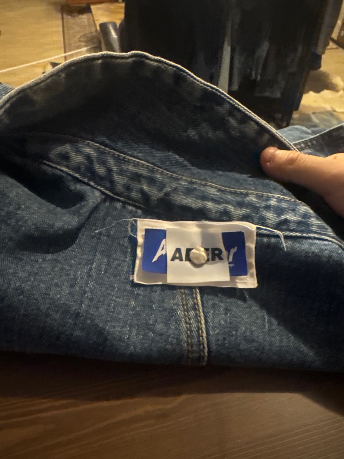 아더에러 20ss 리벳 청자켓 A1사이즈 상품이미지3