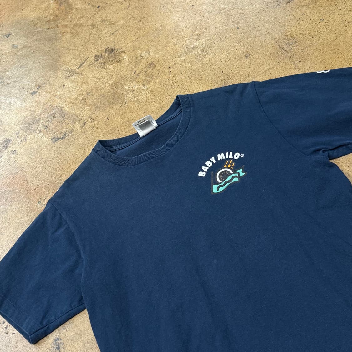 베이프 네이비 반팔 티셔츠 상품이미지1