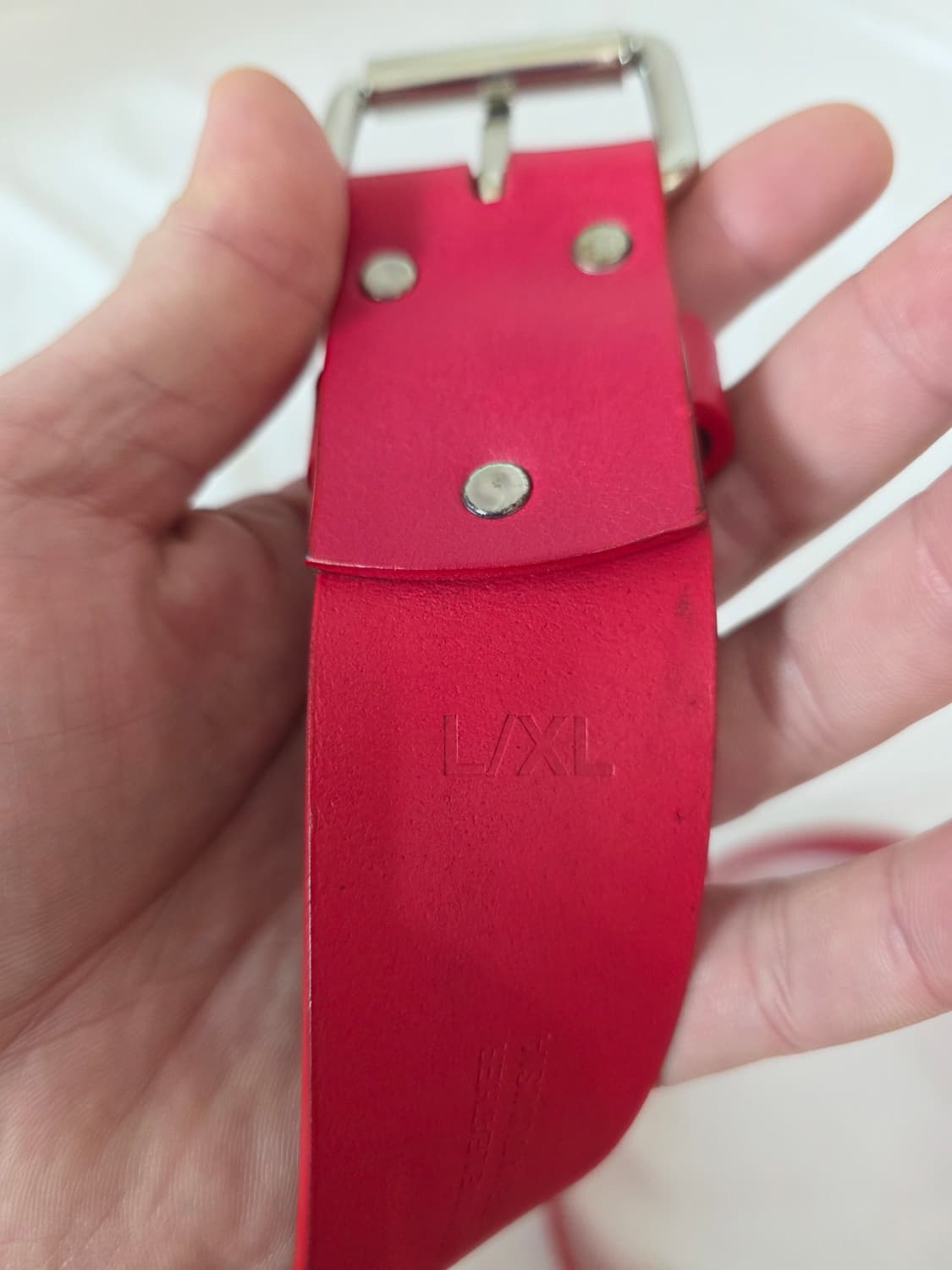 슈프림 리핏 레더 벨트 레드(L-XL) 상품이미지2