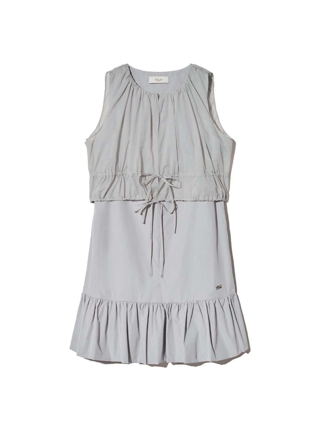 기준 kijun 그레이 시어 레이어드 미니 드레스 상품이미지2