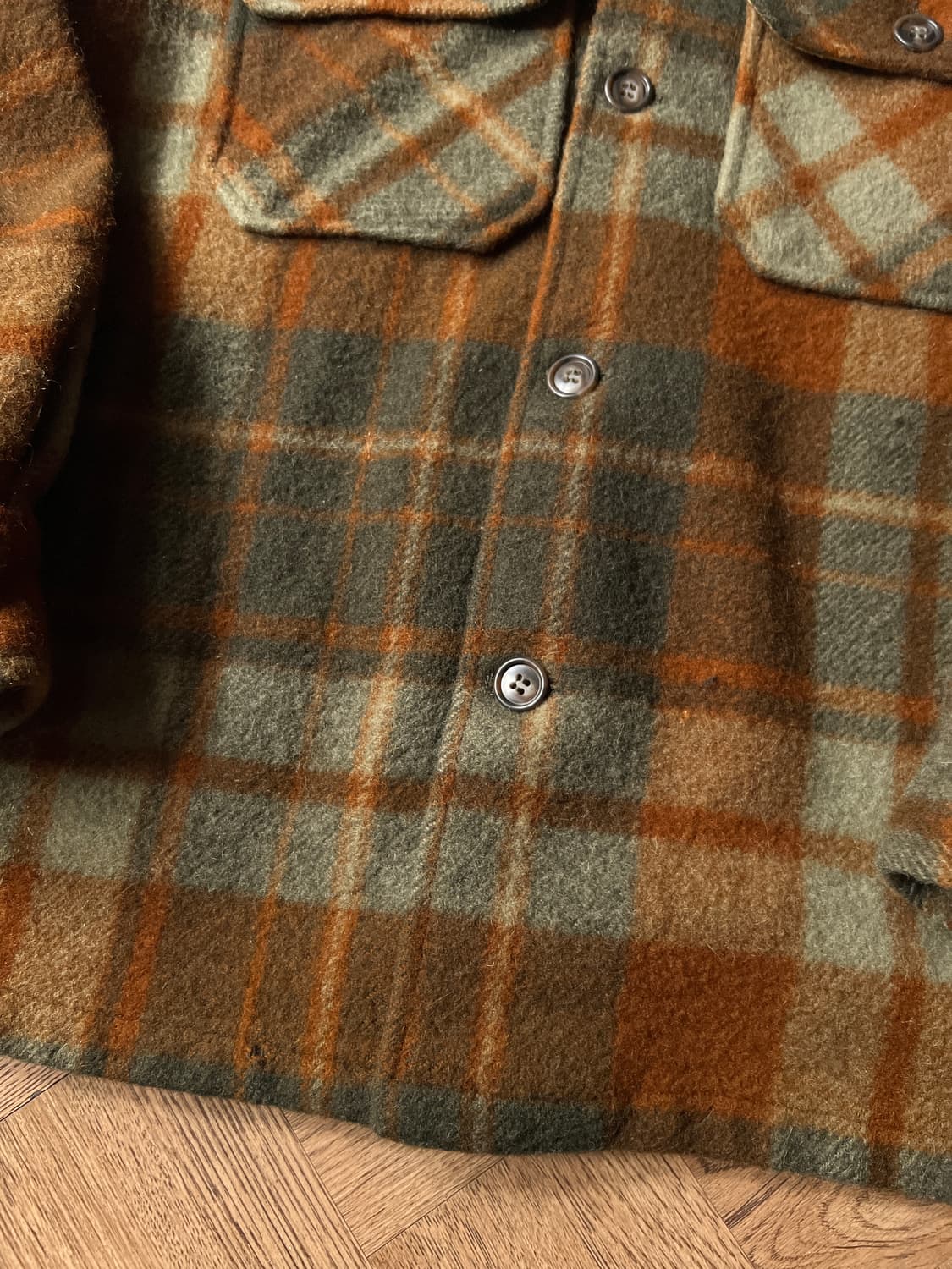 [S]70's 울리치 USA 우먼스 체크 울 셔츠 상품이미지4