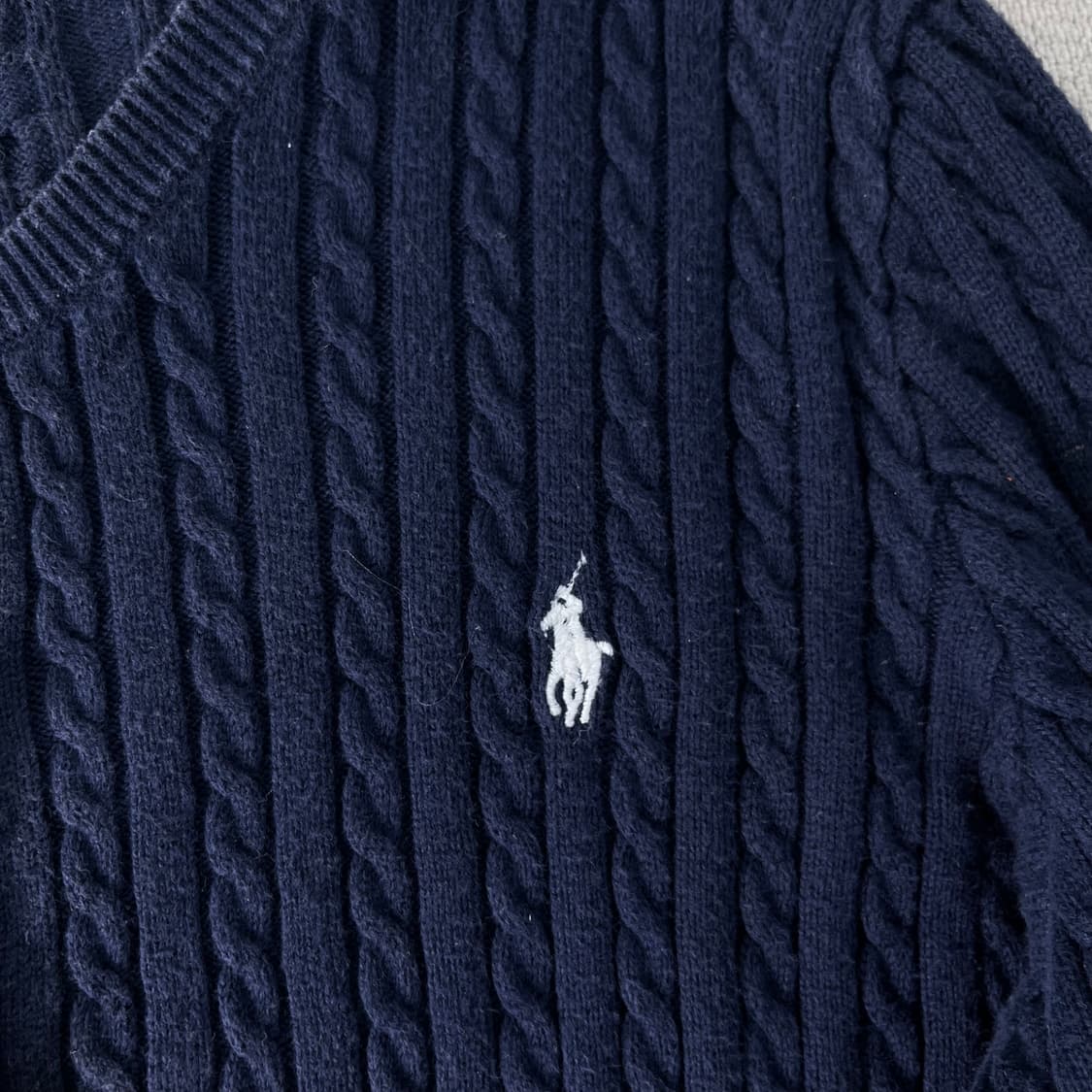 W90 폴로랄프로렌 꽈배기 가디건 상품이미지3