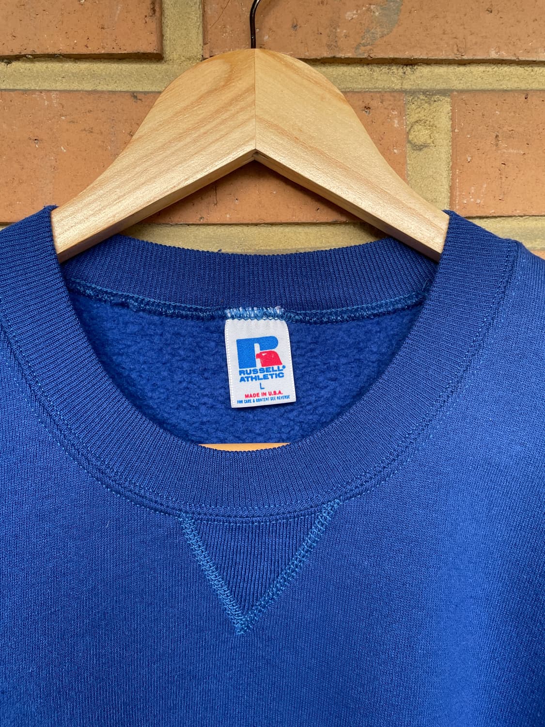 [L] 90s RUSSEL USA 러셀 블랭크 스웻셔츠 크루넥  상품이미지2