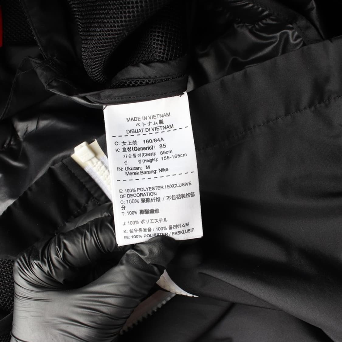 나이키 우먼스 우븐 후드 집업 베스트 블랙 M 상품이미지6