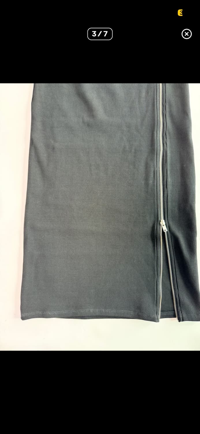 지퍼 롱스커트 상품이미지3