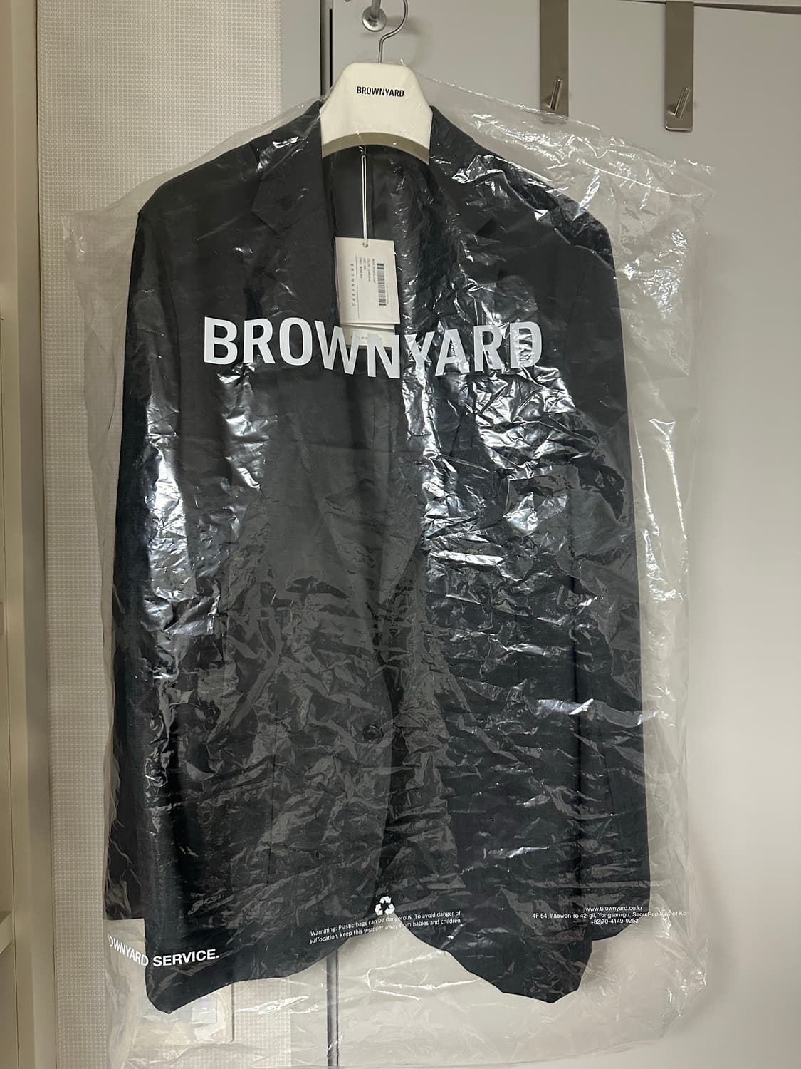 (새상품)브라운야드 25ss 울 스포츠 코트(차콜) 5사이즈 판매 상품이미지6
