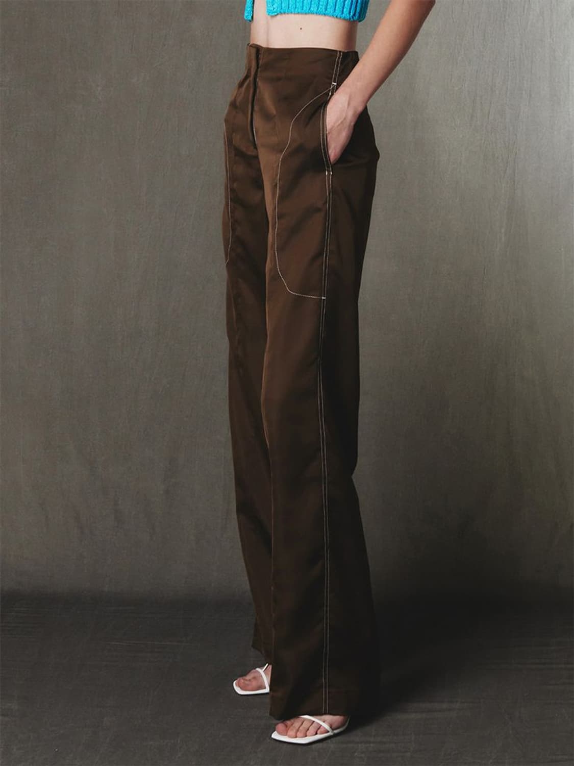 기준 새틴 팬츠 / 여성 바지/ 여성 팬츠  상품이미지2