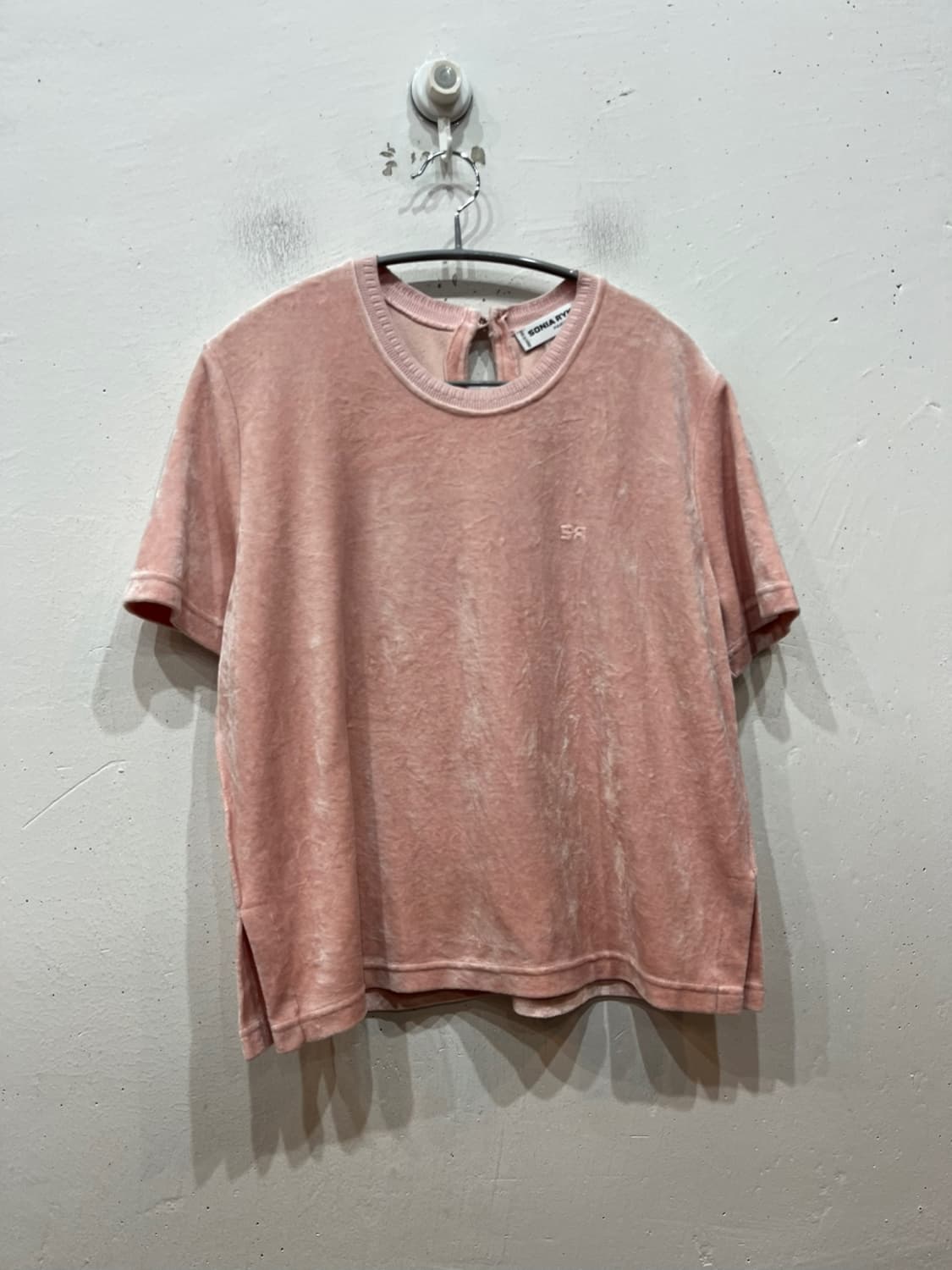 소니아 리키엘 벨벳 하프 탑 Made in FRANCE 상품이미지1