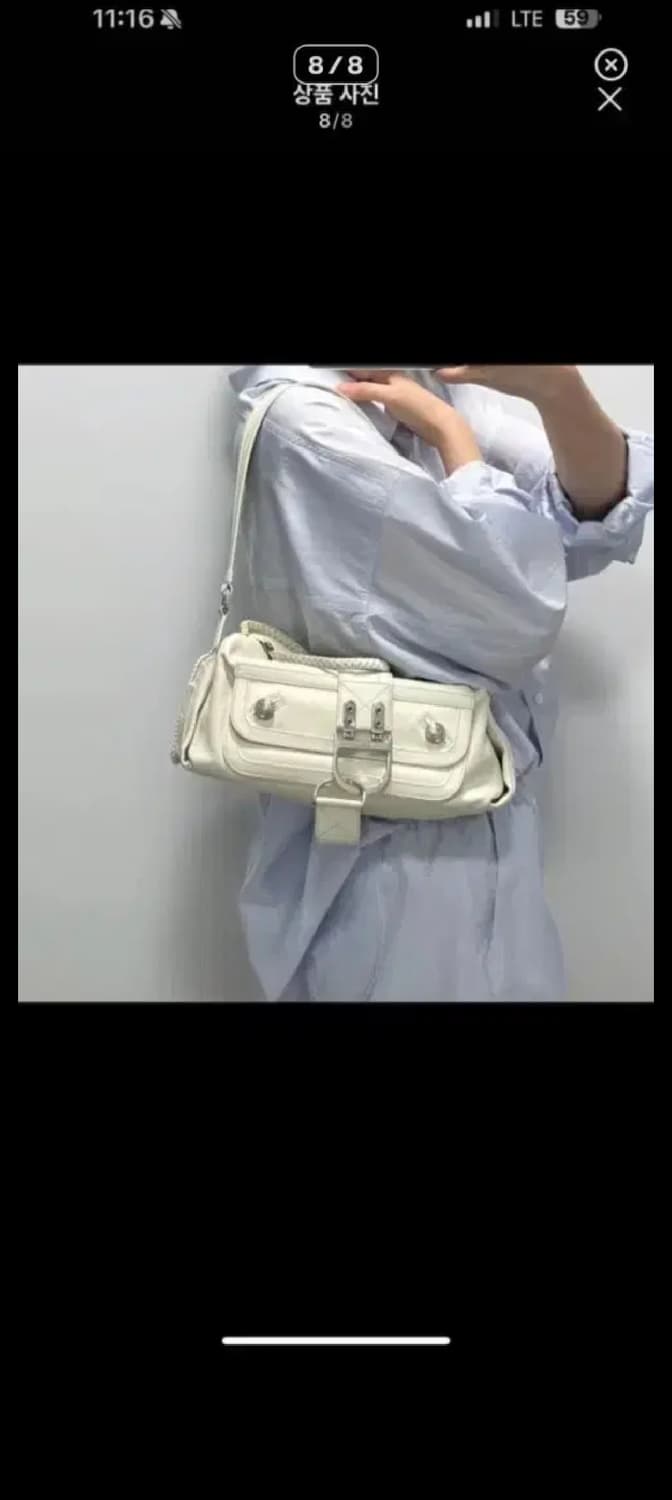 급처 세일 정품 디올 올화이트 플라이트 백 상품이미지8