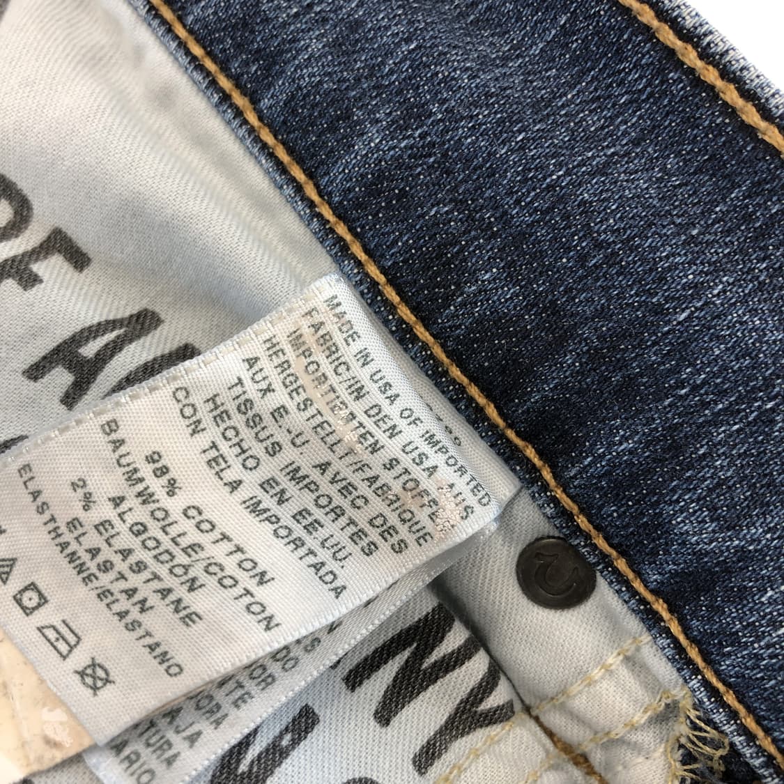 트루릴리전 RICKY USA 릴렉시드 데님진 30 인치 상품이미지7