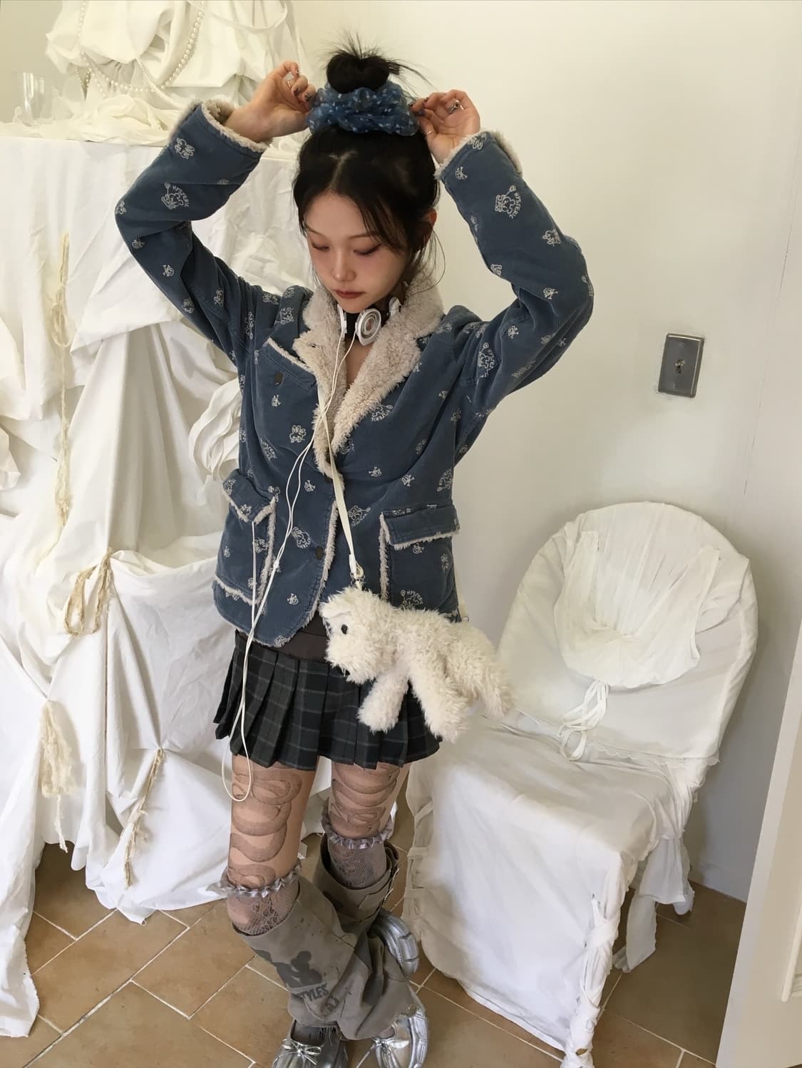 히스테릭글래머 아카이브 버니 코듀로이 자켓 상품이미지5