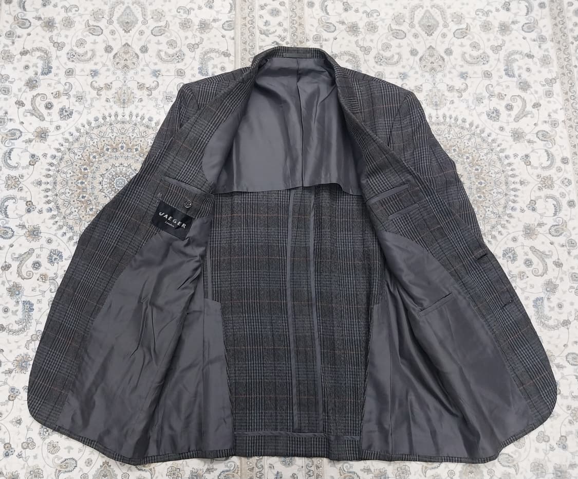JAEGER 체크무늬 남성 울 블레이저 상품이미지2