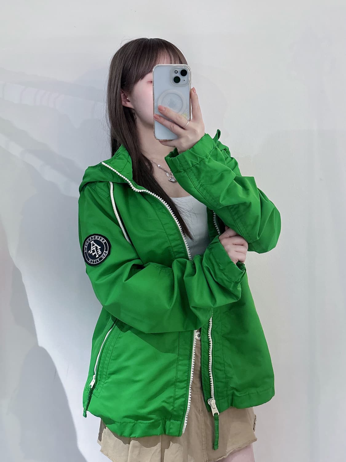 아베크롬비 사이드로고 후드 바람막이 상품이미지1