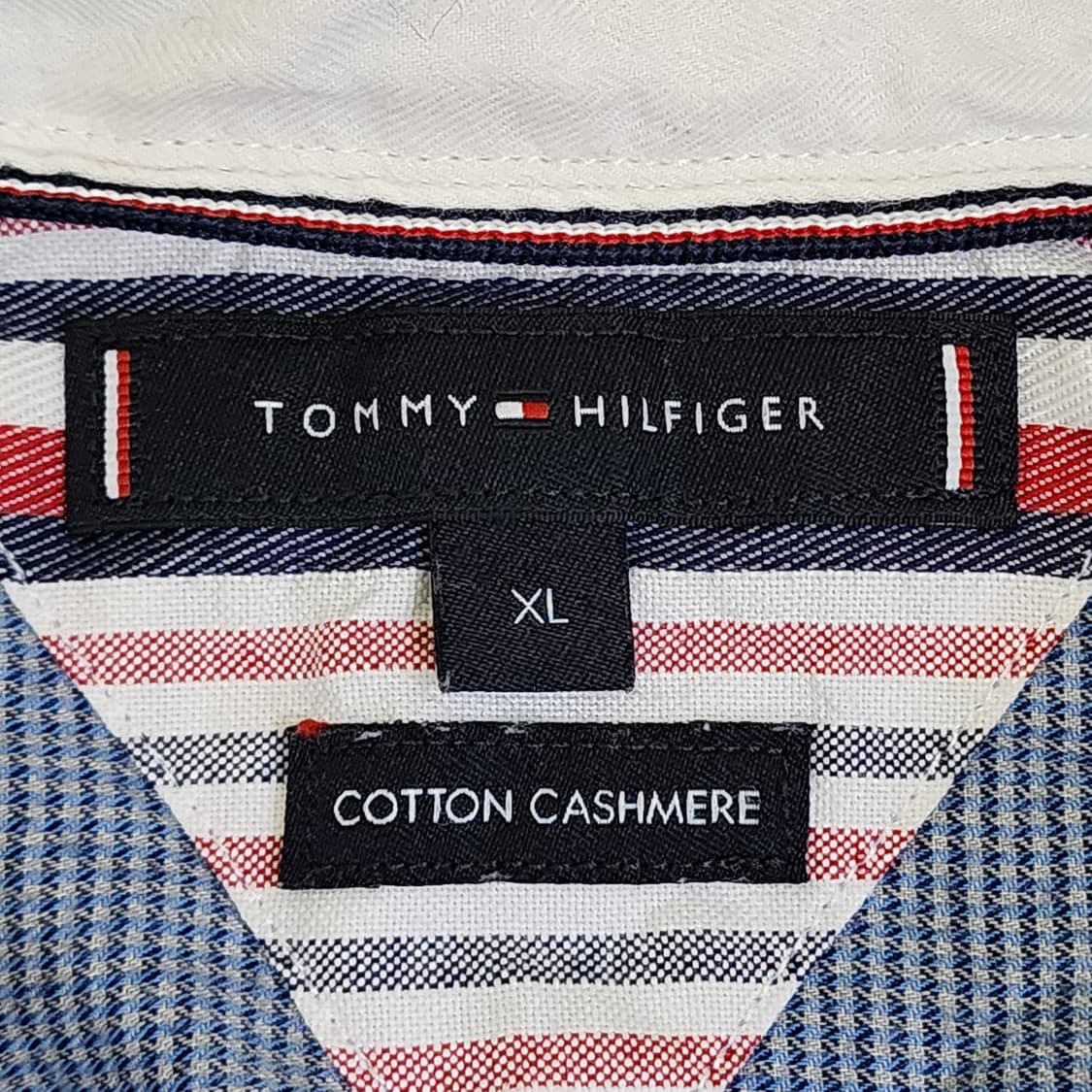 [XL] 타미힐피거 코튼 캐시미어 셔츠 (블루) 상품이미지4