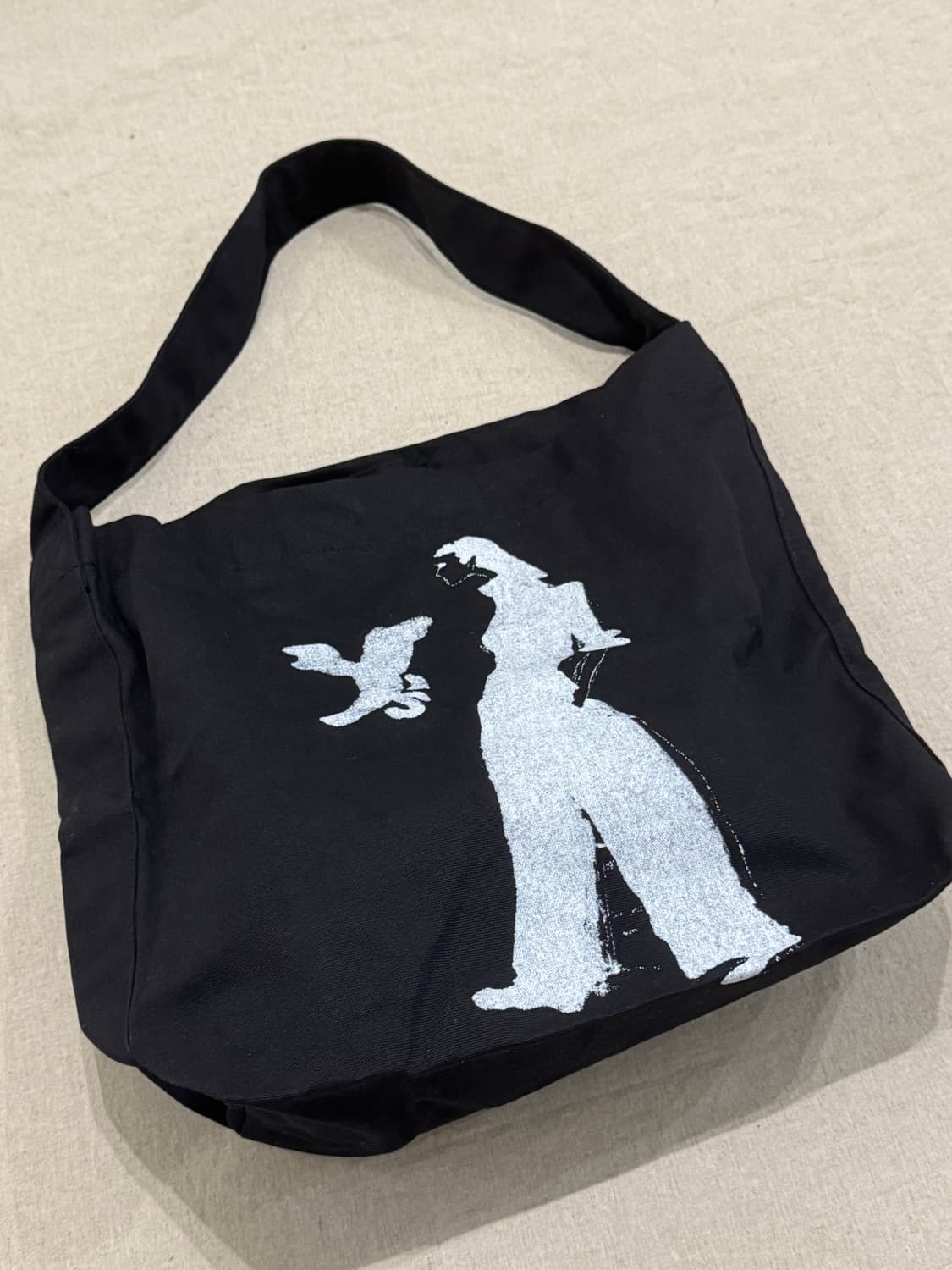 요지야마모토 걸 코튼 토트백 상품이미지6